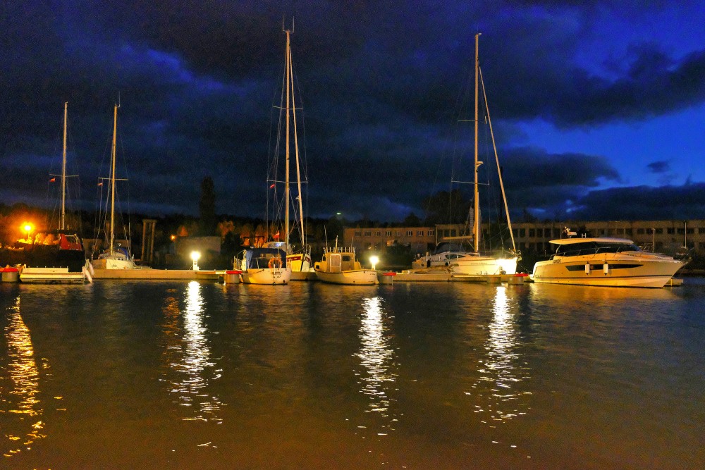 Pāvilosta Port at Night