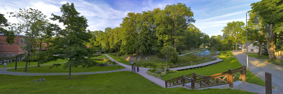 Kuldīgas pils parka panorāma