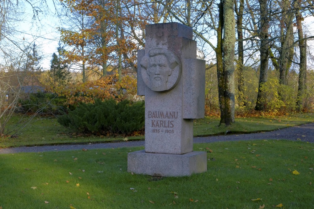 Monument to Kārlis Baumanis in Viļķene