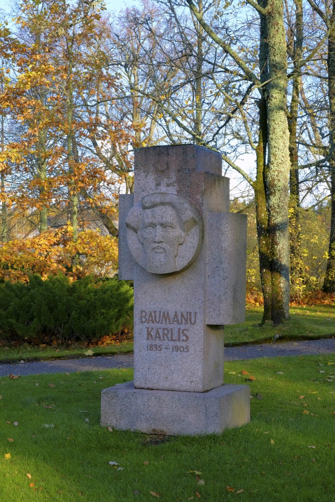 Monument to Kārlis Baumanis in Viļķene