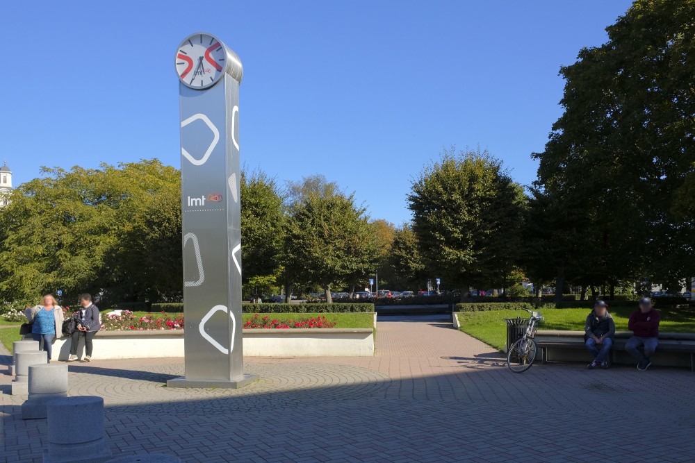 City clock "LMT" in Liepāja