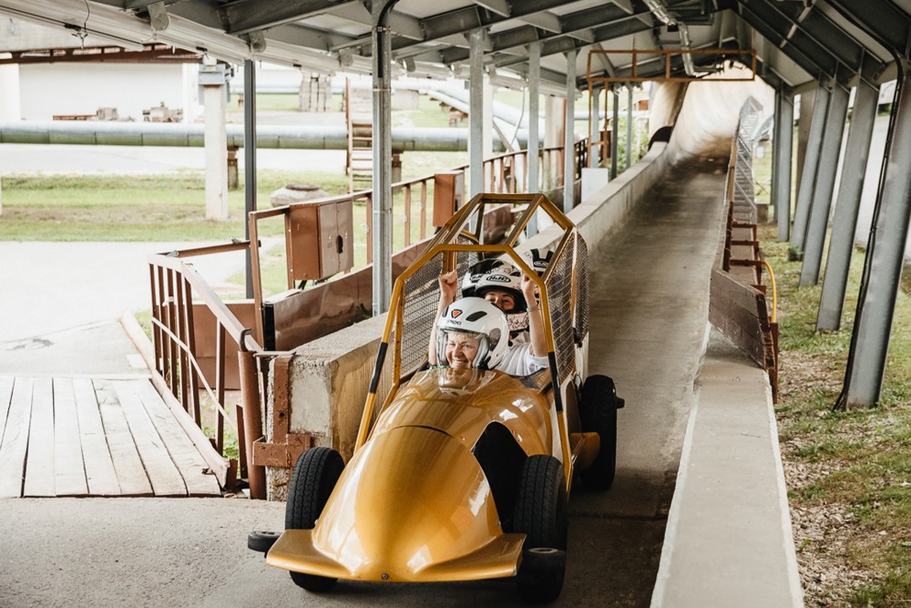 Bobsleigh and sled track "Sigulda" summer bobsled
