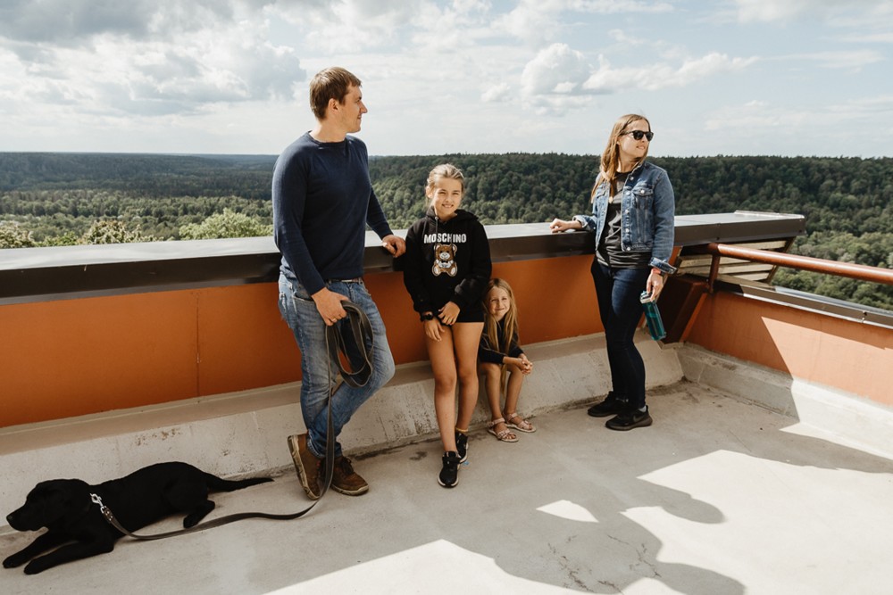 The balcony of the Sigulda bobsleigh, luge and skeleton track